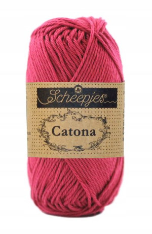 Włóczka Scheepjes Catona 413 / 50 g - wiśnia