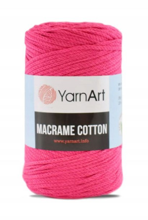 Sznurek YarnArt Macrame Cotton 803 / ultra róż