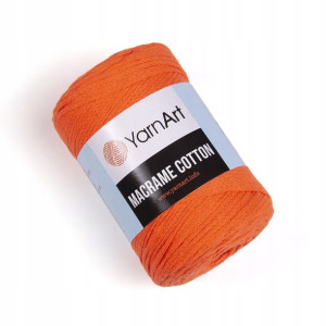 Sznurek YarnArt Macrame Cotton 800 ultra pomarańcz