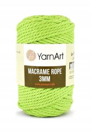 Sznurek YarnArt Macrame Rope 3 mm 755 / j. zieleń