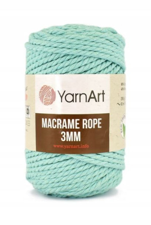 Sznurek YarnArt Macrame Rope 3 mm 775 / mięta