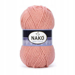 Włóczka NAKO SPORT WOOL / 100 g / 2807 różowy