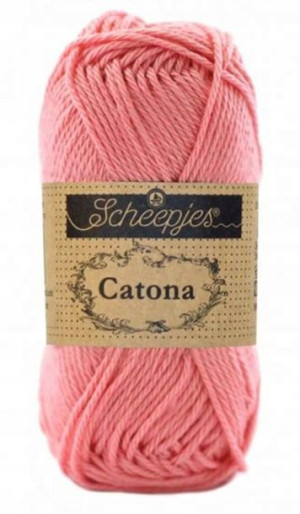 Włóczka Scheepjes Catona 409 / 50 g - delikatna ró