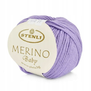 Włóczka Merino Baby 440 - lawenda