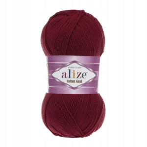 Włóczka ALIZE COTTON GOLD - 390 wiśnia