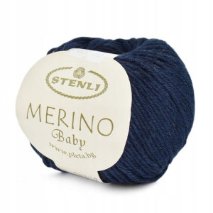 Włóczka Merino Baby 124 - granat