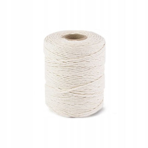 Sznurek bawełniany do makramy 2mm 150m / naturalny