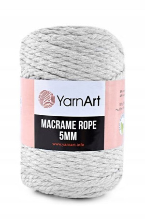 Sznurek YarnArt Macrame Rope 5 mm 756 jasny szary