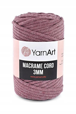 Sznurek YarnArt Macrame Cord 3 mm 792 ciemny wrzos