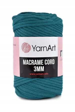 Sznurek YarnArt Macrame Cord 3 mm - 789 petrol