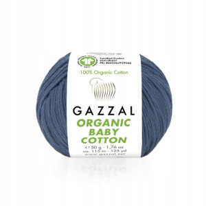 Włóczka GAZZAL ORGANIC BABY COTTON 434 ciemny jean