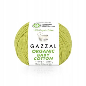 Włóczka GAZZAL ORGANIC BABY COTTON - 426 groszek