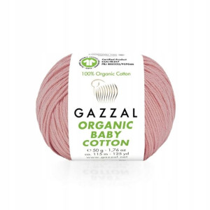 Włóczka GAZZAL ORGANIC BABY COTTON 425 - róż