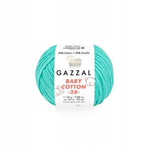 Włóczka Gazzal Baby Cotton 3452 25g jasny szmaragd