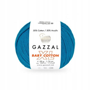 Włóczka Gazzal Baby Cotton XL 3428 - lazur