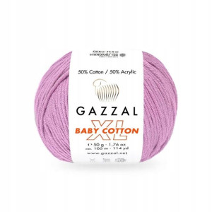 Włóczka Gazzal Baby Cotton XL 3422 - wrzos