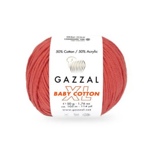 Włóczka Gazzal Baby Cotton XL 3418 - koral
