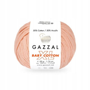 Włóczka Gazzal Baby Cotton XL 3412 - brzoskwinia