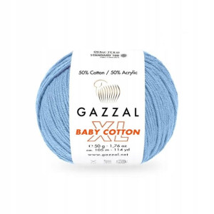 Włóczka Gazzal Baby Cotton XL 3423 - błękit