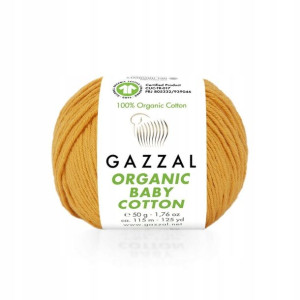 Włóczka GAZZAL ORGANIC BABY COTTON - 418 dynia