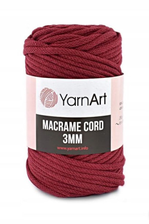 Sznurek YarnArt Macrame Cord 3 mm - 781 bordo