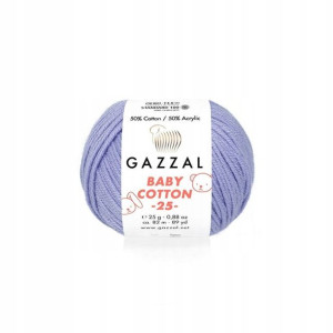 Włóczka Gazzal Baby Cotton 3420 - 25g - fiołek