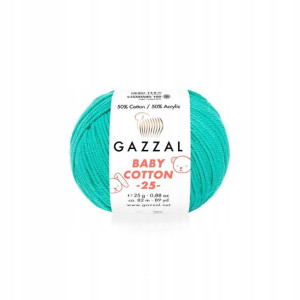Włóczka Gazzal Baby Cotton 3426 - 25g - szmaragd