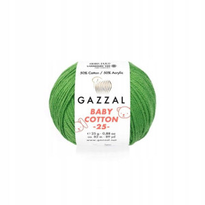 Włóczka Gazzal Baby Cotton 3449 - 25g - paproć
