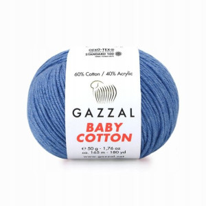 Włóczka Gazzal Baby Cotton 3431 - 50g - jeans