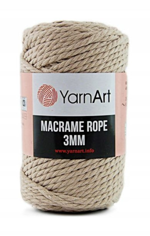 Sznurek YarnArt Macrame Rope 3 mm 753 ciepły beż
