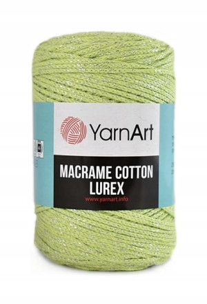 Sznurek YarnArt Macrame Cotton Lurex 726 pistacja