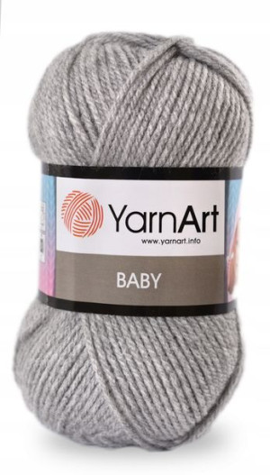 Włóczka YarnArt Baby - 195 - szary