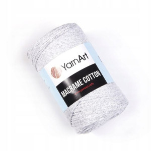 Sznurek YarnArt Macrame Cotton 756 - jasny szary