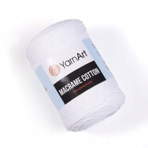 Sznurek YarnArt Macrame Cotton 751 - biel