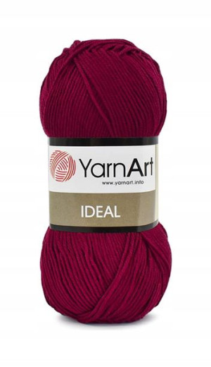 Włóczka YarnArt Ideal - 238 bordo 100% BAWEŁNA
