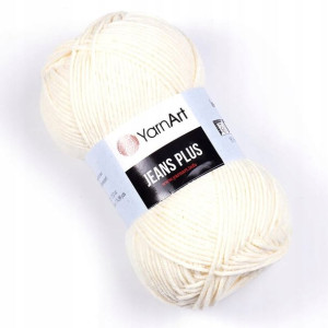 Włóczka YarnArt Jeans Plus 03 ecru