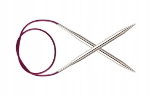 Druty KNITPRO NOVA METAL z żyłką - 4,5mm/120cm