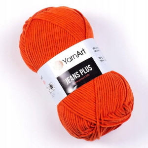 Włóczka YarnArt Jeans Plus 85 koniak
