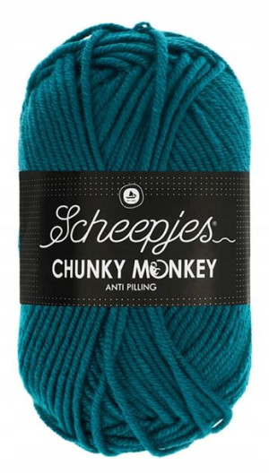 Włóczka CHUNKY MONKEY 100 g - 1829 głęboki turkus