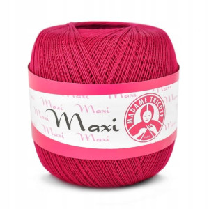 Kordonek MAXI MADAME TRICOTE 100g 6358 rubin