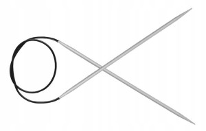 Druty KNITPRO BASIX z żyłką aluminiowe 4,5mm/120cm