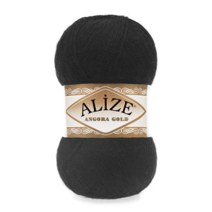 Włóczka ALIZE ANGORA GOLD - 60 czarny