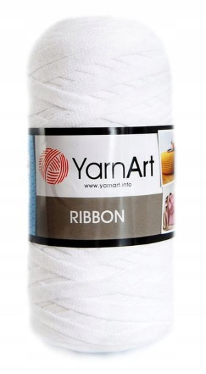 Tasiemka YARNART RIBBON / 751 biel