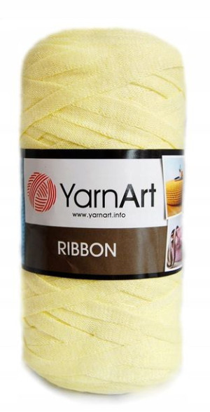 Tasiemka YARNART RIBBON / 754 jasny żółty