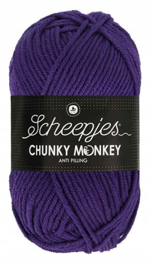 Włóczka CHUNKY MONKEY 100 g - 2001 namiętny fiolet