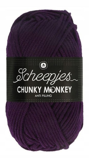 Włóczka CHUNKY MONKEY 100 g - 1425 ciemna purpura