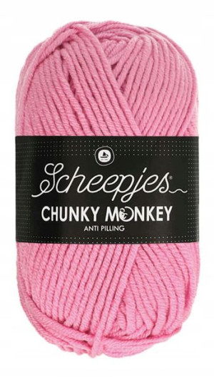 Włóczka CHUNKY MONKEY 100 g - 1241 różany