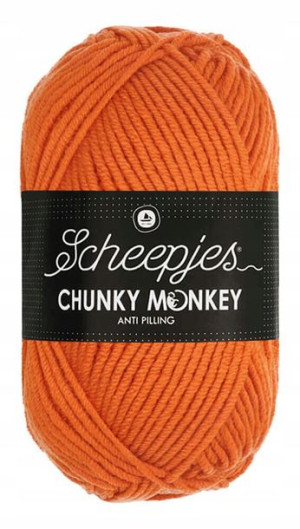 Włóczka CHUNKY MONKEY 100 g - 1711 pomarańcza