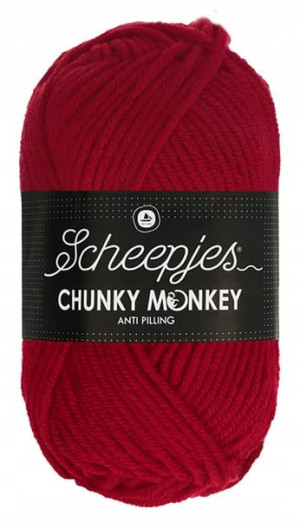 Włóczka CHUNKY MONKEY 100 g - 1246 kardynalski