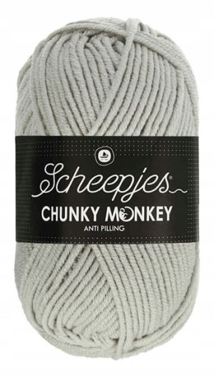 Włóczka CHUNKY MONKEY 100 g - 1203 jasnoszary